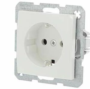 berker s1 contactdoos inbouw 1voud randaarde polarwit (set van 10 stuks)