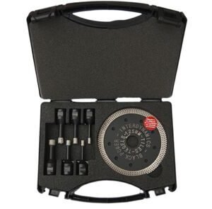 InterDynamics tegelboor tile power 4-delige set inclusief 125mm tegelblad 6-8-10-12mm