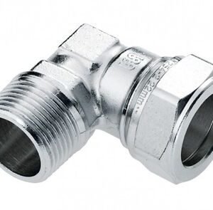 bonfix kniekoppeling vertind buitendraad x knel 1/2x15mm conisch