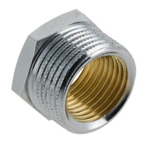 bonfix verloopring chroom buitendraad x binnendraad 1/2x3/8 inch