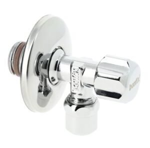 bonfix hoekstopkraan chroom met rozet (buitendraad x knel) 1/2x10mm