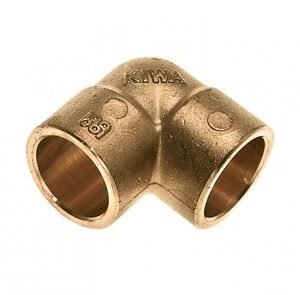 bonfix knieoppeling messing 2x cap 15x15mm