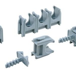 buisclip euro 19mm grijs (set van 50 stuks)