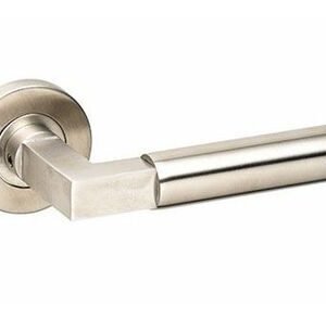 comfidoor deurkruk duo round geborsteld rvs