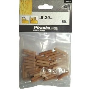 deuvel 6mm kleinverpakking (set van 50 stuks)