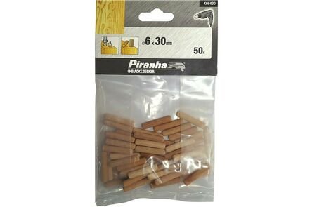 deuvel 6mm kleinverpakking (set van 50 stuks)