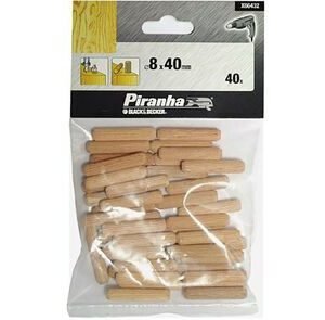 deuvel 8mm kleinverpakking (set van 40 stuks)