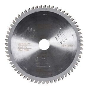 DeWALT cirkelzaagblad DT4350-QZ 60-tands 216x30mm
