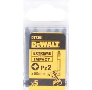 DeWALT schroefbit verlengd impact torsion pozidriv DT7391T-QZ pz2 50mm 5st