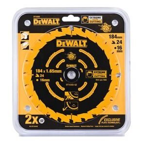 DeWALT cirkelzaagblad extreme DT10302-QZ 24-tands 184x16mm