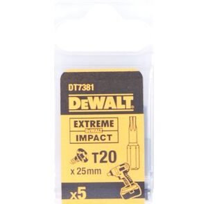 DeWALT schroefbit impact torsion torx DT7381T-QZ t20 25mm 5st