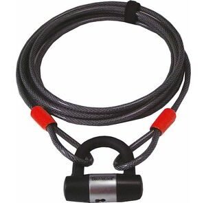 doublelock staalkabel+beugelslot 10x5000