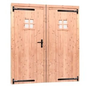 douglas dubbele deur 1 ruits incl. beslag 1690x2015mm