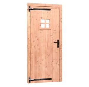 Douglas Enkele Deur Rechts 1 Ruits Incl Beslag Hout Douglas PEFC 70% 910x2015mm