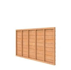 Douglas wandpakket kleurloos geïmpregneerd t.b.v. enkelzijdige wand kapschuur Comfort 278,5x162cm