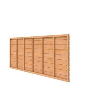 Douglas wandpakket onbehandeld t.b.v. enkelzijdige wand kapschuur Comfort 371x162cm