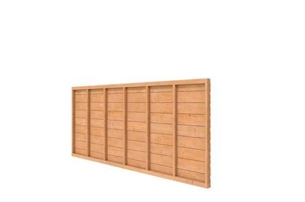 Douglas wandpakket kleurloos geïmpregneerd t.b.v. enkelzijdige wand kapschuur Comfort 371x162cm