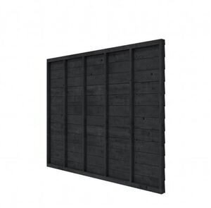 Douglas wandpakket zwart geimpregneerd t.b.v. enkelzijdige wand Comfort/DHZ 278,5x224cm