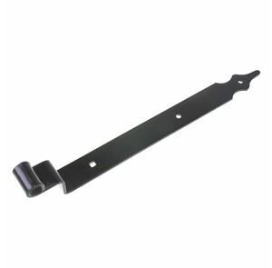 duimheng met bocht rustica 450mm zwart