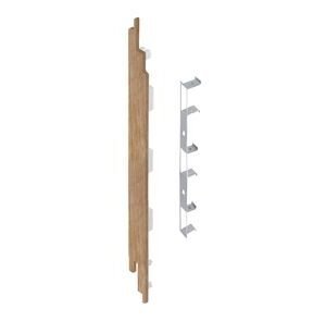 keralit eindkap +connector links v190 natuur eiken 5st