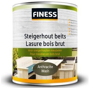 finess steigerhoutbeits binnen/buiten anthraciet-wash 750ml