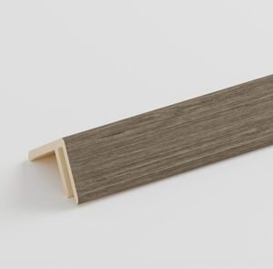 fortalit eindprofiel grijs eiken PVC 6000mm