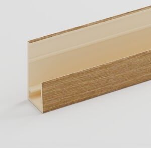 fortalit ontwateringsprofiel eiken PVC 6000mm