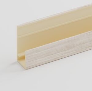fortalit ontwateringsprofiel wit eiken PVC 6000mm