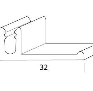 fortalit eindprofiel montagedeel aluminium 6000mm