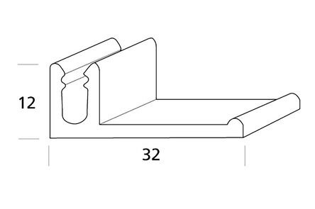 fortalit eindprofiel montagedeel aluminium 6000mm