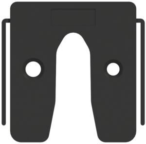 GB uitvulplaat met stelpootjes 3mm bundel 42st zwart