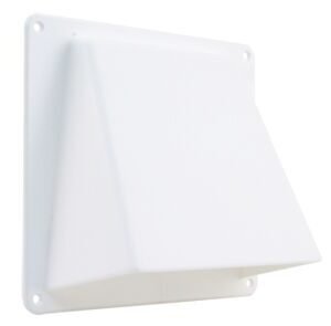 Starx gevelklep 1 klep kunststof wit 125mm