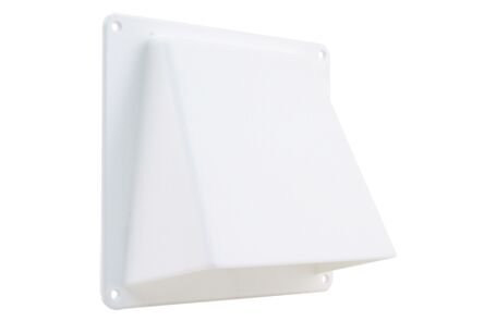 Starx gevelklep 1 klep kunststof wit 125mm