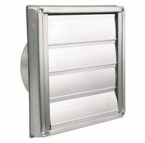 Gevelklep 4 kleppen rvs 150-180mm