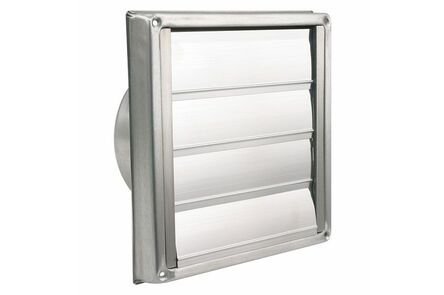 Gevelklep 4 kleppen rvs 150-180mm