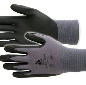 artelli handschoen pro-nitril foam maat 10 zwart/grijs 1 paar