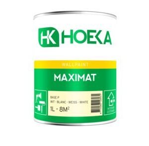 hoeka maximat latex basis p mat wit 1ltr