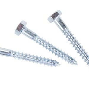 Houtdraadbout 10x80mm verzinkt 10st