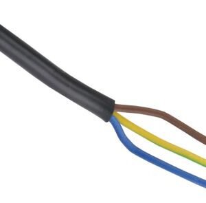 huishoudkabel hittebestendig 3x1mm² zwart 5m