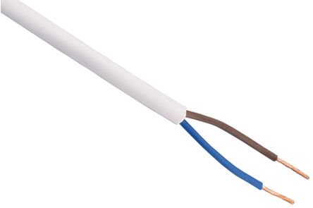 huishoudsnoer vmvs 3x0,75mm² wit 20m