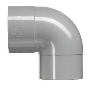 HWA bocht 90° 80mm mof/spie grijs