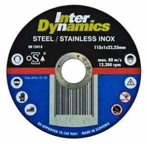 Doorslijpschijf 115x1mm 10st