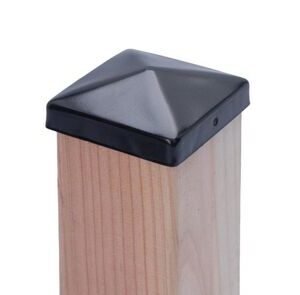 Paalornament Pyramide Gedpoedercoat 70mm