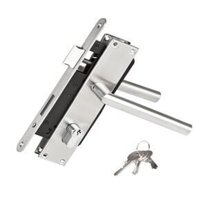 rvs poortslot met beslag pc 75 210x40mm