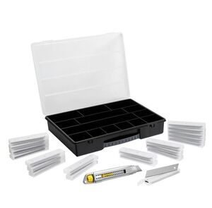 stanley afbreekmes interlock + organiser stht10019-9 18mm +20x 10