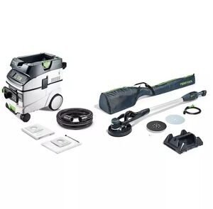 festool langnek schuurmachine+stofzuiger planex lhs-e 225/ctl 36-set