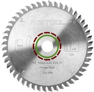 Festool cirkelzaagblad speciaal TF48 48-tands, tandvorm tf 160x2,2x20mm