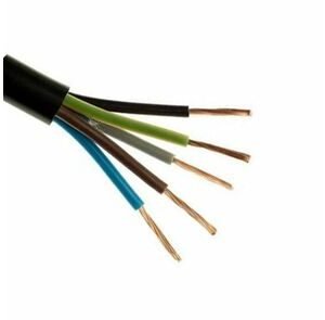 kabel rubber 5x2,5mm² zwart 10m