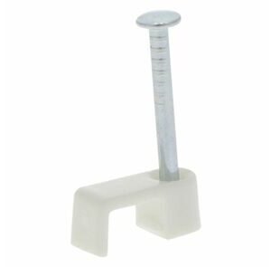 kabelclip plat 6mm wit 300st