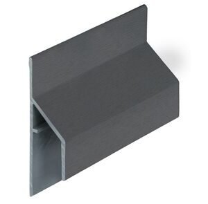 keralit aansluitprofiel 2810 trim/kraal classic antraciet 7016 6000mm